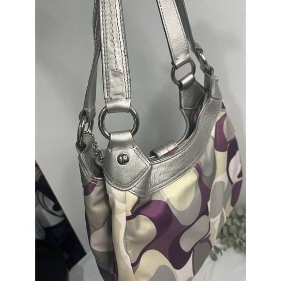 Coach Y2K Purple/Sliver Shoulder Purse - Picture 5 of 11